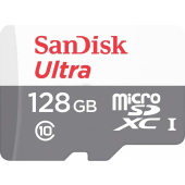 Card Memorie microSDXC SanDisk Ultra Android, 128Gb, Clasa 10 / UHS-1 U1 SDSQUNR-128G-GN3MN 