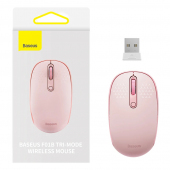 Mouse Wireless Baseus F01B Tri-Mode, 1600DPI, BT / Wi-Fi, Roz B01055503413-00