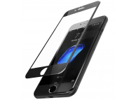 Folie Protectie ecran antisoc Apple iPhone 7 Tempered Glass Full Face 3D neagra Blueline