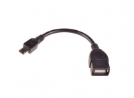 Adaptor OTG USB-A - microUSB OEM, Negru