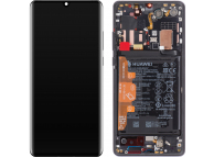 Display - Touchscreen Huawei P30 Pro, Cu Rama, Acumulator si Piese, Negru 02352PBT