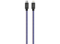 Cablu Date si Incarcare USB-C - Lightning Goui Fashion, 18W, 1m, Bleumarin G-FASHIONC94JB