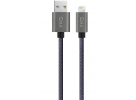 Cablu Date si Incarcare USB-A - Lightning Goui, 18W, 1m, Negru G-8PINFASHIONBK