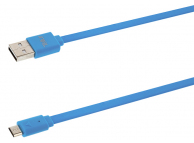Cablu Date si Incarcare USB-A - microUSB Tellur Basic Flat, 18W, 1m, Alb TLL155001