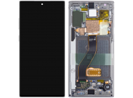 Display cu Touchscreen Samsung Galaxy Note10 N970, cu Rama, Argintiu (Aura White), Service Pack GH82-20818C