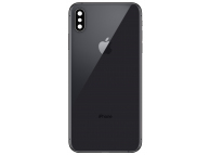 Capac Baterie Apple iPhone XS, Cu Carcasa Mijloc - Geam Camera Spate, Negru