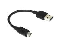 Cablu Date si Incarcare USB la MicroUSB Sony EC300, 0.16 m, Negru