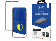 Folie de protectie Ecran 3MK HardGlass Max Lite pentru Samsung Galaxy A51 A515 / A52s 5G A528 / A52 5G A526, Sticla Securizata, Edge Glue, Neagra 