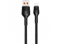 Cablu Date si Incarcare USB-A - USB-C XO Design NB55, 40W, 1m, Negru