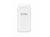 Baterie Externa Wireless Pitaka Air Pal Essential pentru Apple Airpods Gen 1 / Gen 2, 1200mAh, 5W, Alba AP1002