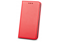 Husa Piele Ecologica OEM Smart Magnet pentru Xiaomi Redmi 9C, Rosie