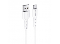 Cablu Date si Incarcare USB la USB Type-C BLUE Power BCDU01 Novel, 1 m, 2.4 A, Alb