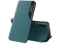 Husa Piele OEM Eco Leather View pentru Samsung Galaxy M31s, cu suport, Verde