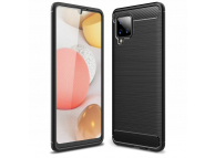 Husa TPU Forcell Carbon pentru Samsung Galaxy A42 5G, Neagra