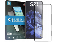Folie Protectie Ecran Mocolo pentru Samsung Galaxy S21 5G, Sticla securizata, Full Face, Full Glue, Neagra