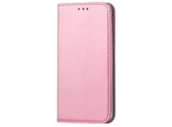 Husa Piele OEM Smart Magnetic pentru Samsung Galaxy A42 5G, Roz Aurie