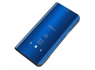 Husa Plastic OEM Clear View pentru Xiaomi Mi 10T 5G / Xiaomi Mi 10T Pro 5G, Albastra