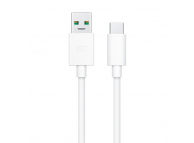 Cablu Date si Incarcare USB-A - USB-C Oppo DL129, 20W, 1m, Alb DL129