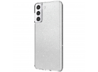 Husa Plastic - TPU UNIQ LifePro Tinsel pentru Samsung Galaxy S21 5G, Glitter, Transparenta