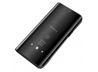 Husa Plastic OEM Clear View pentru Samsung Galaxy A72 4G / Samsung Galaxy A72 5G, Neagra 
