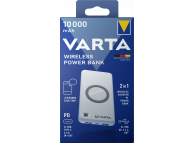 Baterie Externa Wireless Varta, 10000mAh, 18W, QC + PD, 2 x USB-A - 1 x USB-C, Argintie