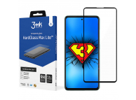 Folie de protectie Ecran 3MK HardGlass Max Lite pentru Samsung Galaxy A52s 5G A528 / A52 5G A526 / A52 A525, Sticla securizata, Edge Glue, Neagra