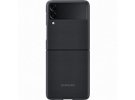 Husa Fibra Aramida Samsung Galaxy Z Flip3 5G, Neagra EF-XF711SBEGWW 
