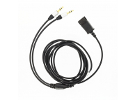 Cablu Audio Tellur Quick Disconect la 2 x Jack 3.5 mm, 2.2m, Negru TLL416003 