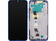 Display cu Touchscreen Xiaomi Redmi Note 8, cu Rama, Albastru, Service Pack 5600030C3J00