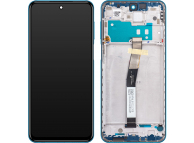 Display cu Touchscreen Xiaomi Redmi Note 9S, cu Rama, Albastru (Aurora Blue), Service Pack 560003J6A100