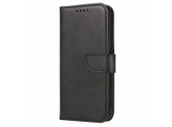 Husa Piele Ecologica OEM Leather Flip Magnet pentru Motorola Moto G9 Plus, Neagra 