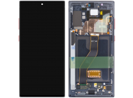 Display cu Touchscreen Samsung Galaxy Note 10+ 5G N976 / Note 10+ N975, cu Rama, Negru (Aura Black Star Wars), Service Pack GH82-21620A