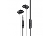 Handsfree Casti In-Ear HOCO M81 Imperceptible, Cu microfon, 3.5 mm, 1.2m, Somn, Negru 
