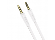 Cablu Audio 3.5 mm la 3.5 mm Borofone BL6, 2 m, AUX, TRS - TRS, Alb 