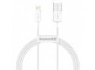Cablu Date si Incarcare USB-A - Lightning Baseus Superior Series, 20W, 1m, Alb CALYS-A02