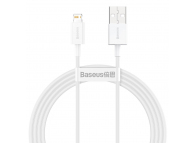 Cablu Date si Incarcare USB-A - Lightning Baseus Superior Series, 20W, 1.5m, Alb CALYS-B02