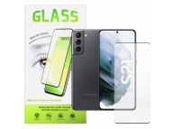 Folie Protectie Ecran Spacer pentru Samsung Galaxy S21 5G, Sticla securizata, Full Face, Anti-Amprenta, 0.3mm, 9D, 9H SPPG-SM-GX-S21-TG 