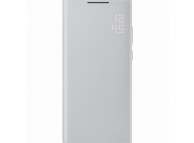Husa pentru Samsung Galaxy S22 Ultra 5G S908, LED View Cover, Argintie EF-NS908PJEGEE