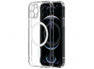 Husa TPU OEM MagSafe Magnetic Antisoc pentru Apple iPhone 13 mini, Transparenta 