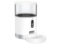 Dispenser Automat Hrana SiGN WiFi pentru animal companie, cu camera 1080P, Alb SNSM-PETFEED 