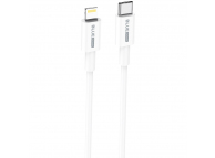 Cablu Date si Incarcare USB-C - Lightning BLUE Power BBX36, 18W, 1m, Alb