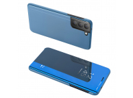 Husa Plastic OEM Clear View pentru Samsung Galaxy S21 FE 5G G990, Albastra
