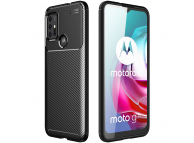 Husa TPU OEM Shockproof Carbon pentru Motorola Moto G30 / Motorola Moto G10 / Motorola Moto G10 Power / Motorola Moto G20, Neagra 