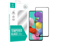 Folie Protectie Ecran SiGN pentru Samsung Galaxy A51 A515, Sticla securizata, Full Face, 2.5D, Neagra 103512609A 
