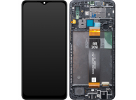 Display cu Touchscreen Samsung Galaxy A02 A022, cu Rama, Negru, Service Pack GH82-25249A
