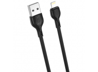 Cablu Date si Incarcare USB la Lightning XO Design NB200, 2 m, 2.1 A, Negru 