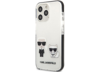 Husa TPU Karl Lagerfeld pentru Apple iPhone 13 Pro, TPE Karl and Choupette, Alba KLHCP13LTPEKCW 