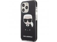 Husa TPU Karl Lagerfeld pentru Apple iPhone 13 Pro Max, TPE Full Body Ikonik, Neagra KLHCP13XTPEIKK 