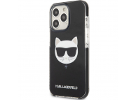 Husa TPU Karl Lagerfeld pentru Apple iPhone 13 Pro, TPE Choupette Head, Neagra KLHCP13LTPECK 