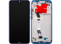 Display - Touchscreen Xiaomi Redmi Note 8T, Cu Rama, Starscape Blue, Albastru, Service Pack 5600030C3X00 